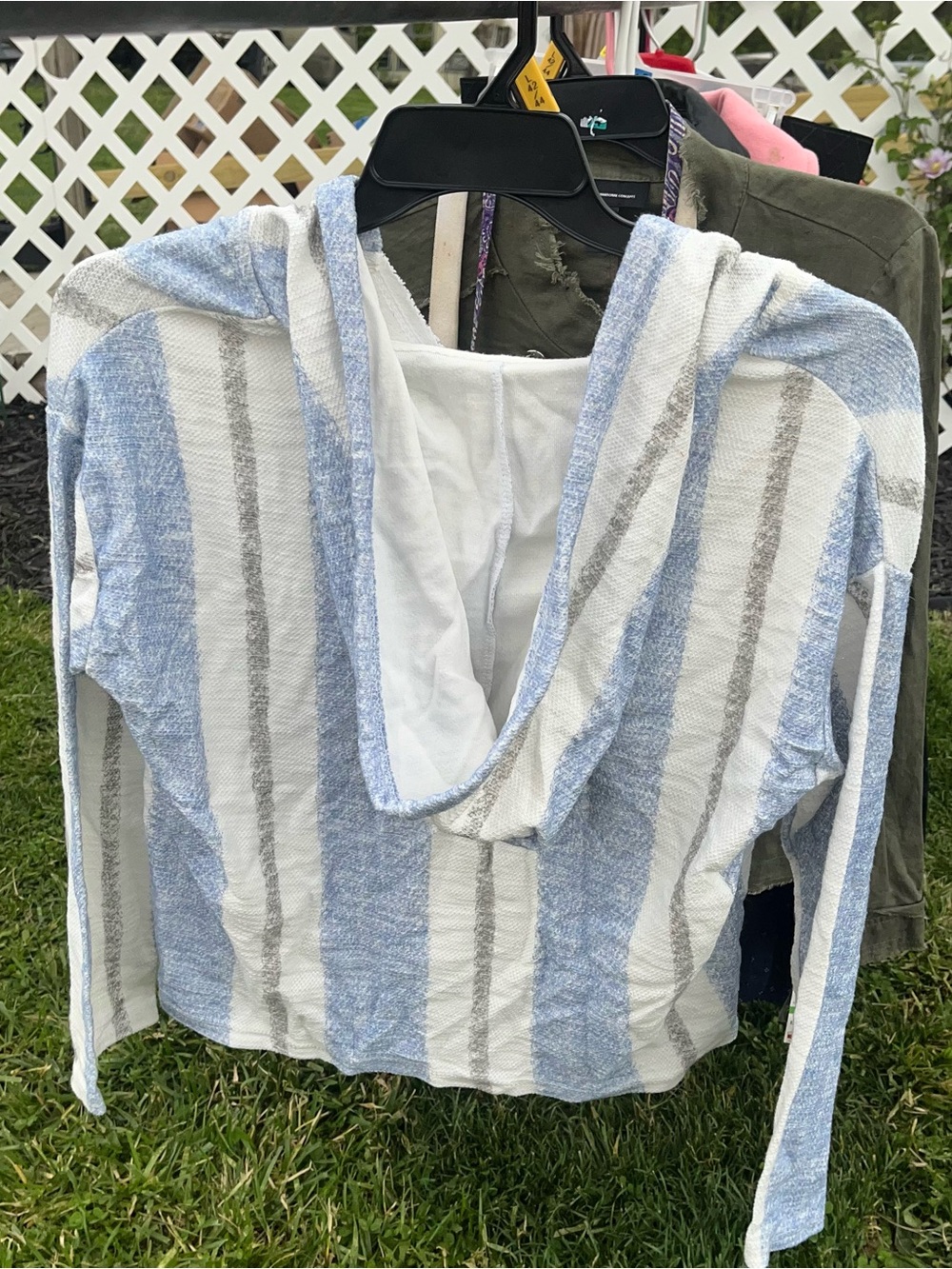 Ocean Drive Blue & White Striped Pullover - Picture 3 of 3